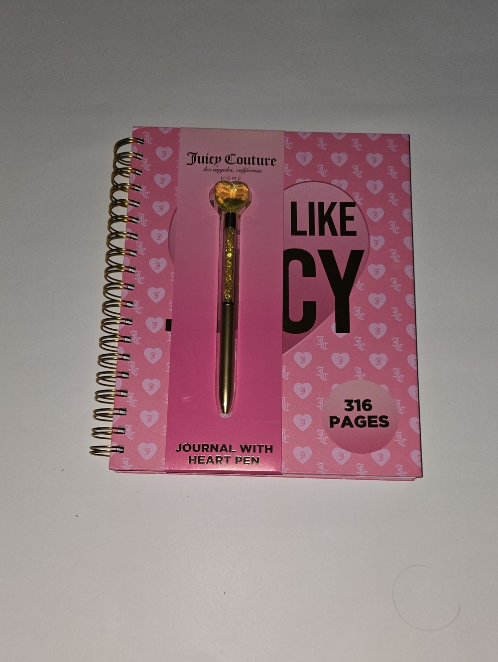 Juicy Couture Pink Journal with Pen